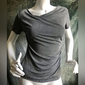 Y2K Stretchy Metallic Top